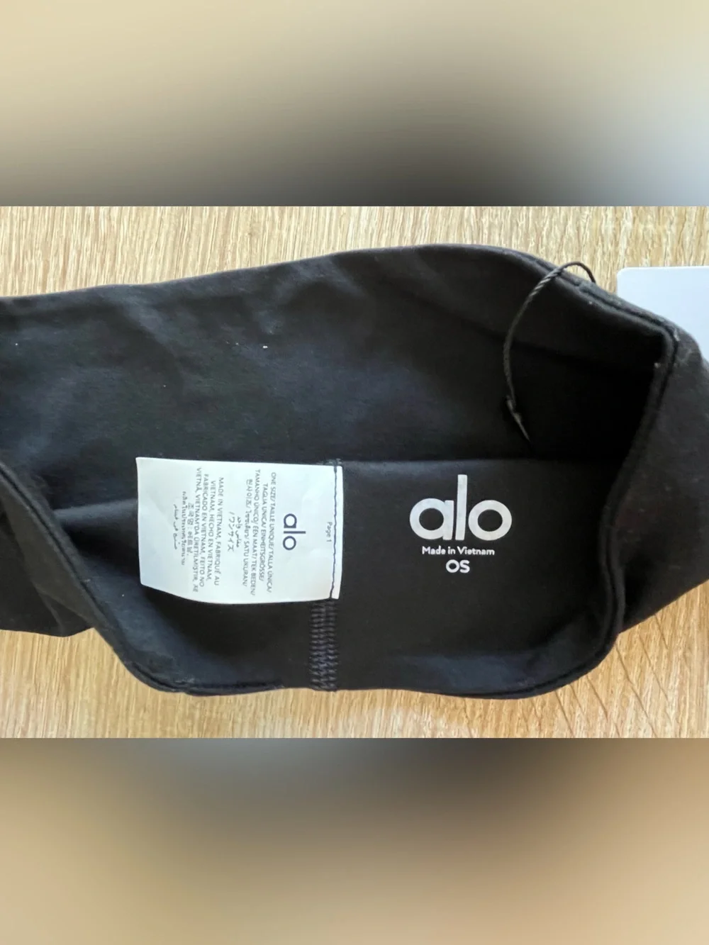 ALO Yoga Black Wide Performance Headband